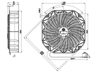 Ventilator axial de aspiratie EBM W1G 300-BB23-011